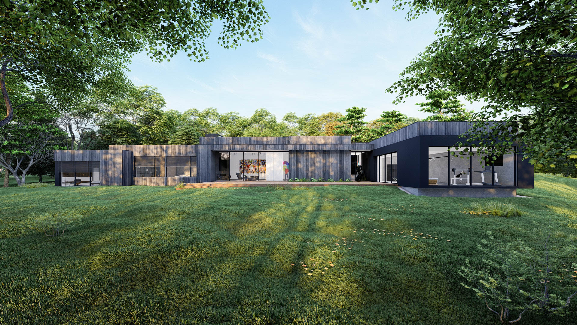 MAISON CONTEMPORAINE en pleine nature. “Résidence D”