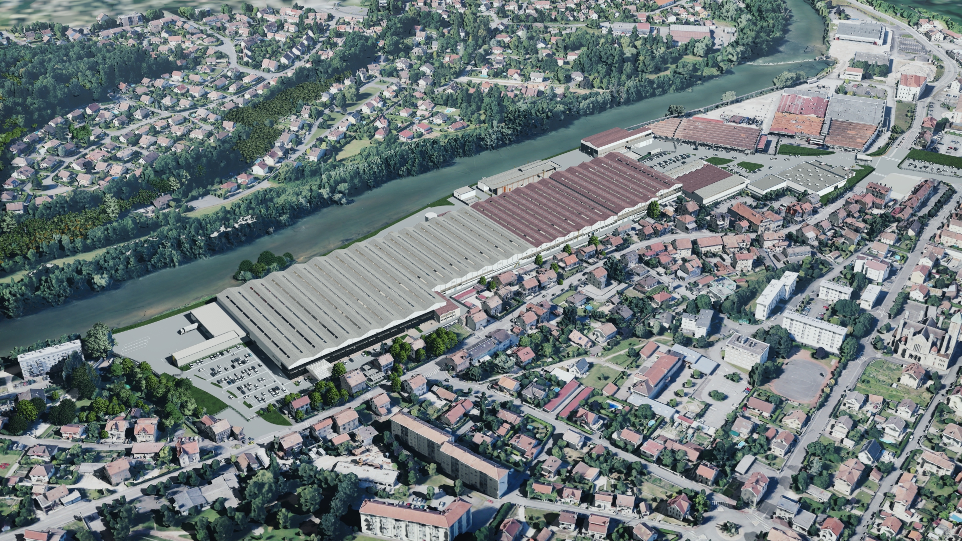 REHABILITATION D’UNE FRICHE INDUSTRIELLE à Mandeure. DAS SOLAR