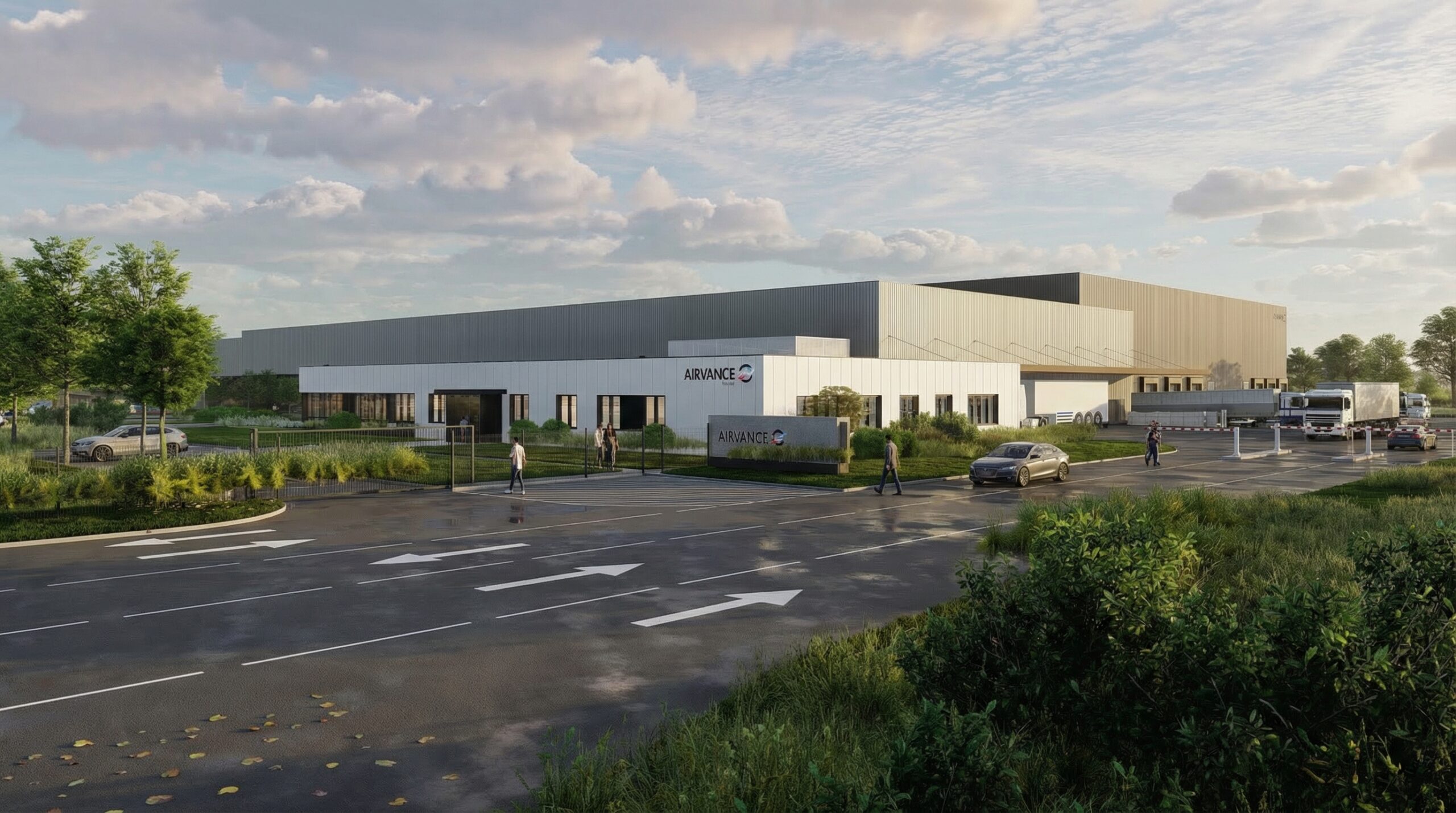 NOUVEAU SITE DE PRODUCTION ET TERTIAIRE à Carentan-les-Marais. AIRVANCE GROUP